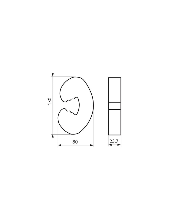Set di 2 ammortizzatori per porte e finestre, protezione bambini, bianco - THIRARD