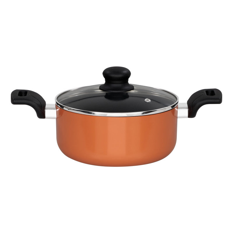 Set di 2 Batteria 7pz Fusion In Alluminio Stampato E Fondo Induzione