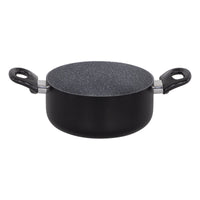 Set di 2 Batteria 7pz Gaia Alluminio Stampato Fondo Induzione Interno Effetto Marmor