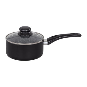 Set di 2 Batteria 7pz Gaia Alluminio Stampato Fondo Induzione Interno Effetto Marmor