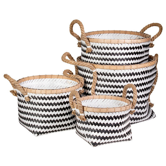 Set di 2 Box Cesti Tondo Twist H 18/23/29/35