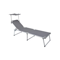 Set Di 2 Brandine C/Tettuccio Alta Alu E Text Grigio Moia