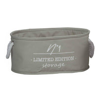 Set di 2 Cesti Grigio Chiario S 32x22x14