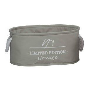 Set di 2 Cesti Grigio Chiario S 32x22x14