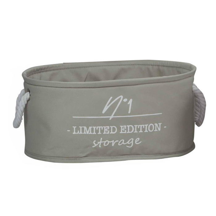 Set di 2 Cesti Grigio Chiario S 32x22x14