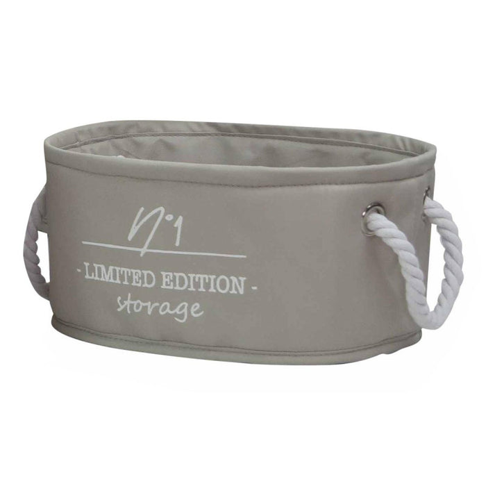 Set di 2 Cesti Grigio Chiaro L 40x29x18