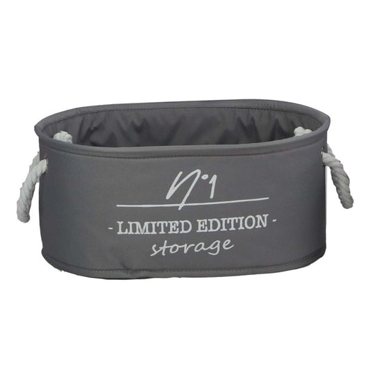 Set di 2 Cesti Grigio L 40x29x18