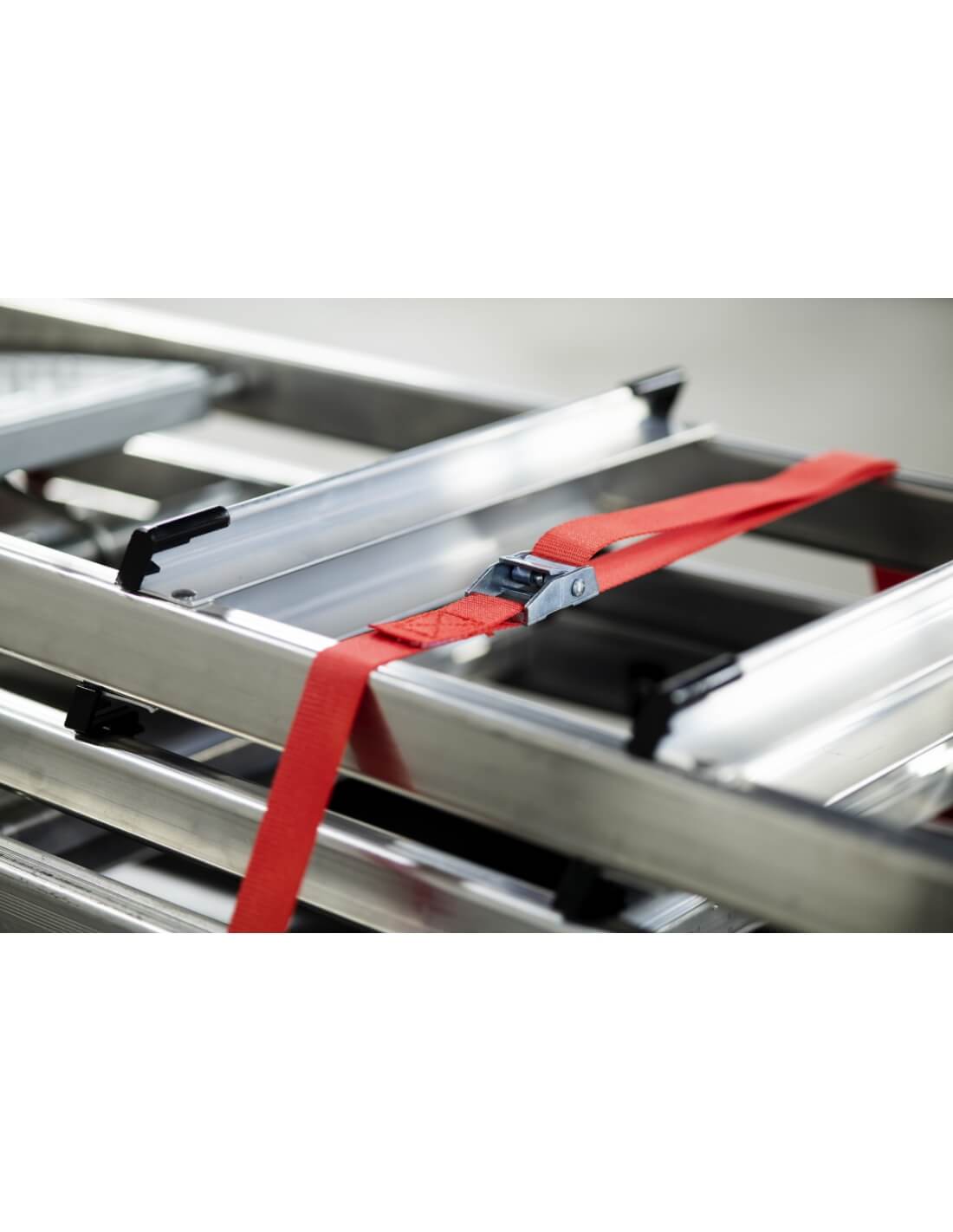 Set di 2 cinghie di tensione, 5m con fibbia autobloccante, rosso - THIRARD