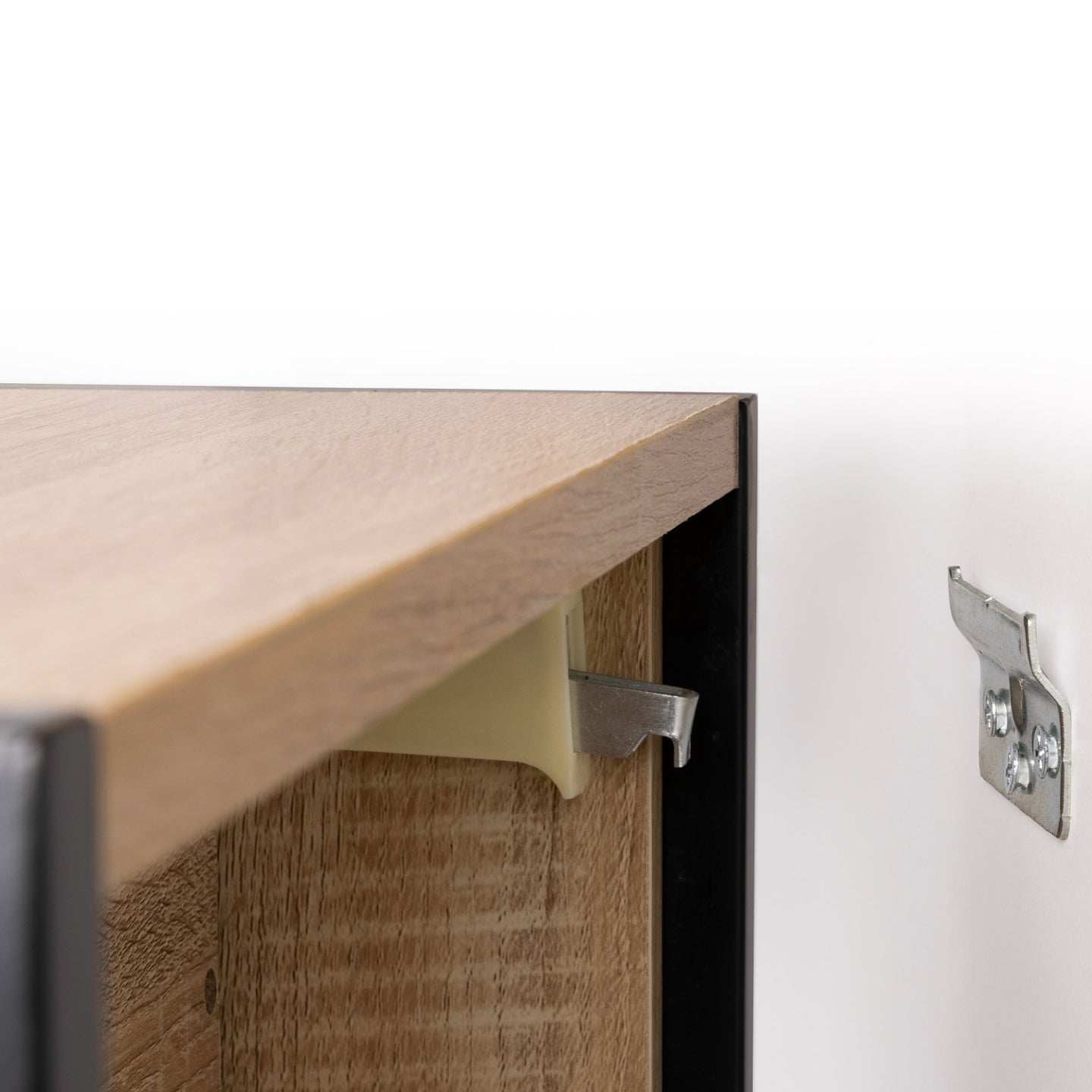 IDMarket - Set di 2 comodini appeso design industriale DETROIT