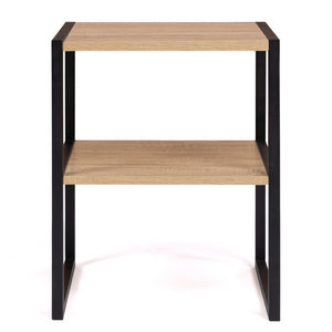 IDMarket - Set di 2 comodini con 2 tondi design industriale DETROIT