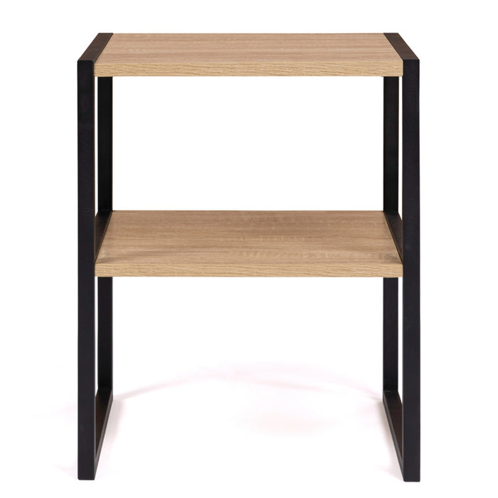 IDMarket - Set di 2 comodini con 2 tondi design industriale DETROIT