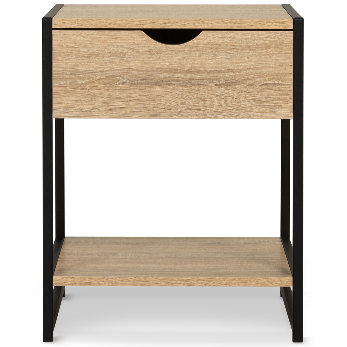 IDMarket - Set di 2 comodini di design industriale DETROIT