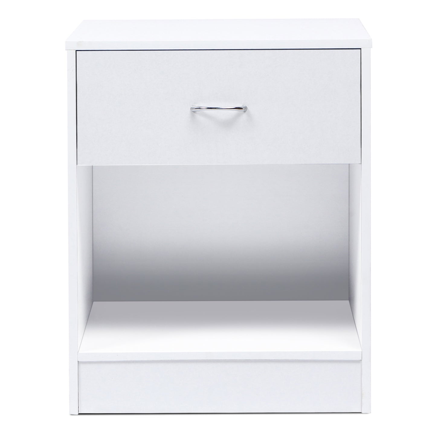 IDMarket - Set di 2 comodini OLGA, legno bianco