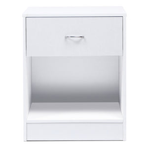 IDMarket - Set di 2 comodini OLGA, legno bianco