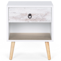 IDMarket - Set di 2 comodini scandinavi a 1 cassetto BAHIA