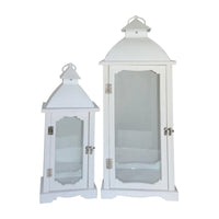 Set di 2 confezioni 2 Lanterne In Legno Keiko