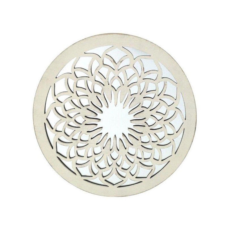 Set di 2 Decorazioni Murale Tonda Scolpita Medina 60x2