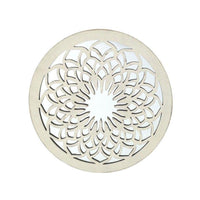 Set di 2 Decorazioni Murale Tonda Scolpita Medina 60x2