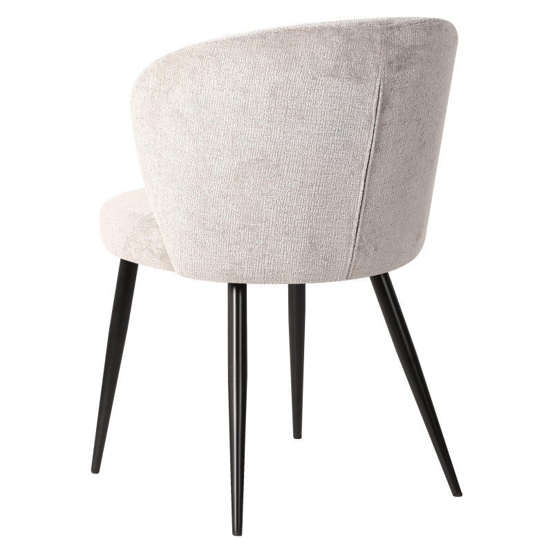 Set di 2 Poltroncine Evelyn 58x48x80,5cm In Tessuto Tortora