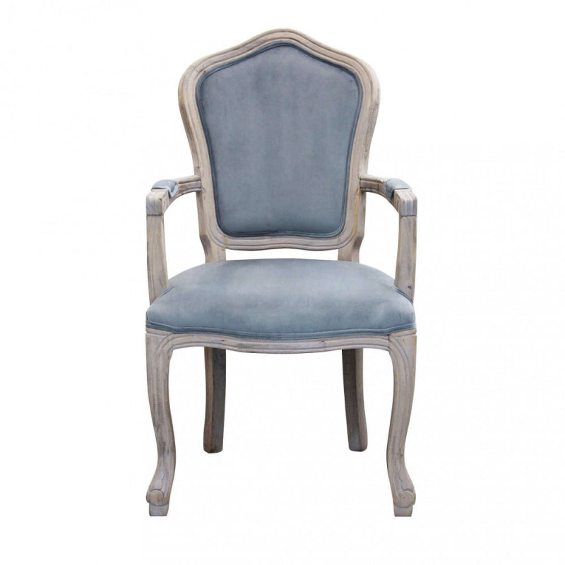 Set di 2 POLTRONE CHARLENE IN VELLUTO GRIGIO