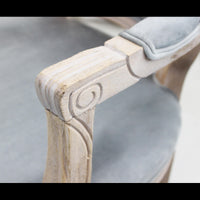 Set di 2 POLTRONE CHARLENE IN VELLUTO GRIGIO