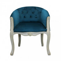 Set di 2 POLTRONE COREEN IN VELLUTO BLU