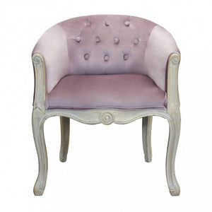 Set di 2 POLTRONE COREEN IN VELLUTO ROSA