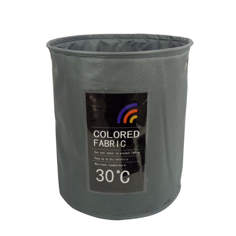 Set di 2 Porta Biancheria Oxford Grigio 32x35 Esa Tny