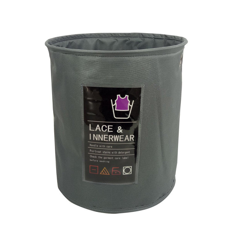 Set di 2 Porta Biancheria Oxford Grigio 36x40cm Tny