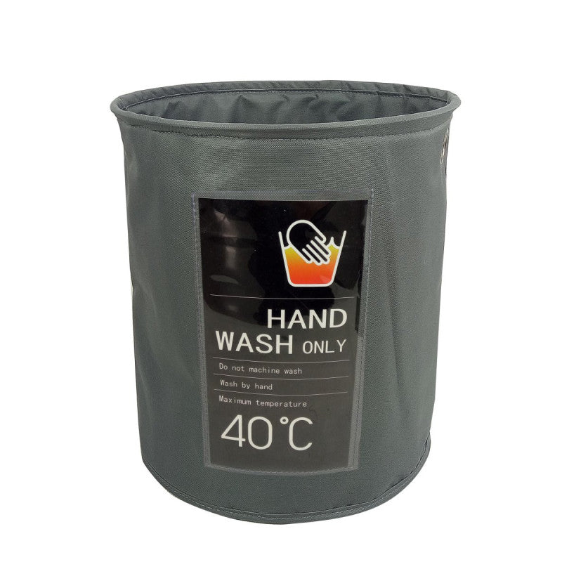 Set di 2 Porta Biancheria Oxford Grigio 40x45 Esa Tny