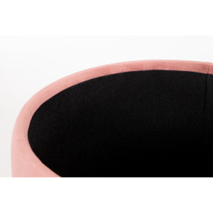 Set di 2 Pouf Contenitore Bicolore Jolene Rosa/burgundy 37x37x42