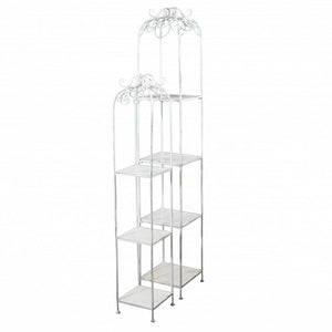 SET DI 2 SCAFFALI DORIANE BIANCO ANTICO