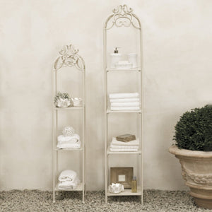 SET DI 2 SCAFFALI DORIANE BIANCO ANTICO