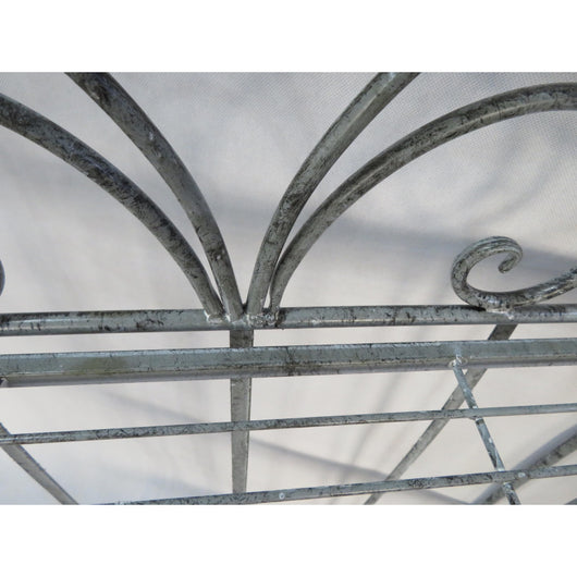 Set di 2 Scaffali In Metallo 3 Ripiani Jude 61x28x122 Grigio Anticato