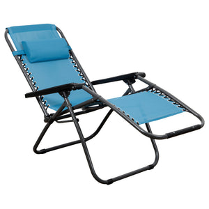 Set di 2 Sdraio Pieghevole Light Blue