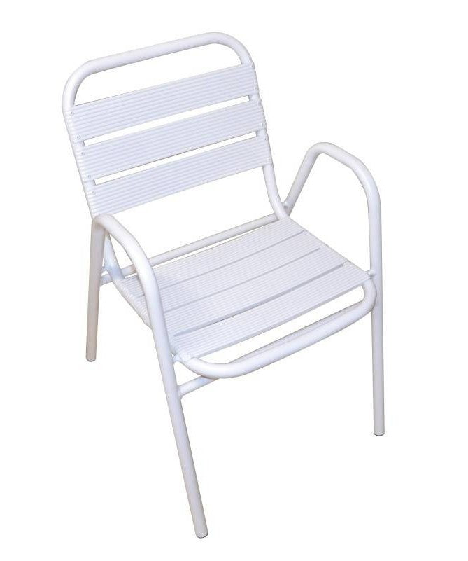 Set di 2 Sedie Calipso MOIA in alluminio bianche