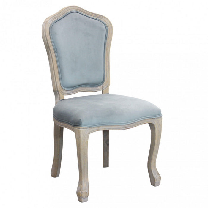 Set di 2 SEDIE CHARLENE IN VELLUTO GRIGIO