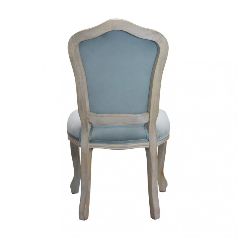 Set di 2 SEDIE CHARLENE IN VELLUTO GRIGIO