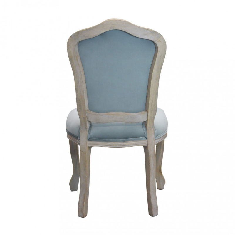 Set di 2 SEDIE CHARLENE IN VELLUTO GRIGIO