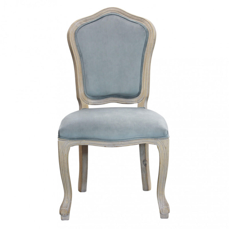 Set di 2 SEDIE CHARLENE IN VELLUTO GRIGIO