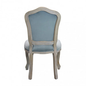 Set di 2 SEDIE CHARLENE IN VELLUTO GRIGIO