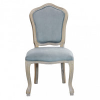 Set di 2 SEDIE CHARLENE IN VELLUTO GRIGIO