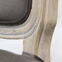 Set di 2 SEDIE CHARLENE IN VELLUTO TAUPE