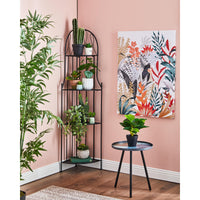 Set di 2 Sedie Iago In Metallo Con Seduta Tonda 39x39x94 Nero Opaco