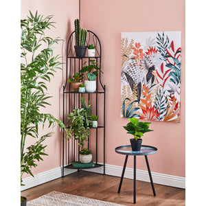 Set di 2 Sedie Iago In Metallo Con Seduta Tonda 39x39x94 Nero Opaco