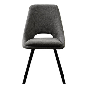 Set di 2 Sedie In Tessuto Vde Sc Miranda Gambe In Metallo Nere Dimensione 56x48x85,50cm