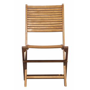 Set Di 2 Sedie Pietrasanta In Acacia Pieghevole Senza Braccioli Moia