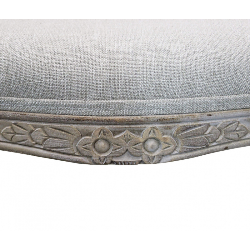 Set di 2 SEDIE ROMY IN TESSUTO GRIGIO