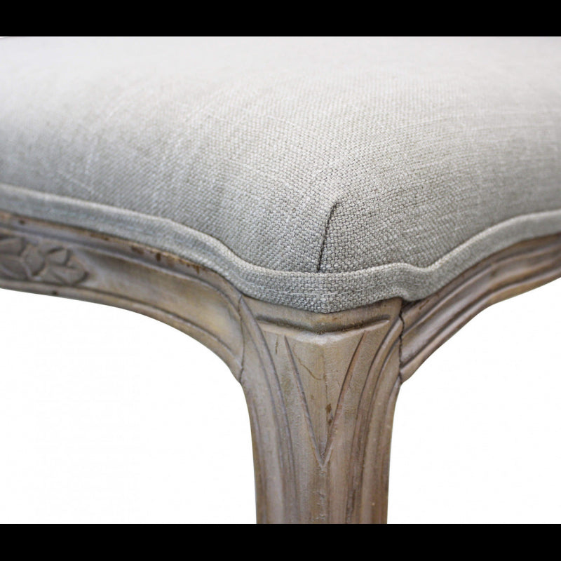 Set di 2 SEDIE ROMY IN TESSUTO GRIGIO