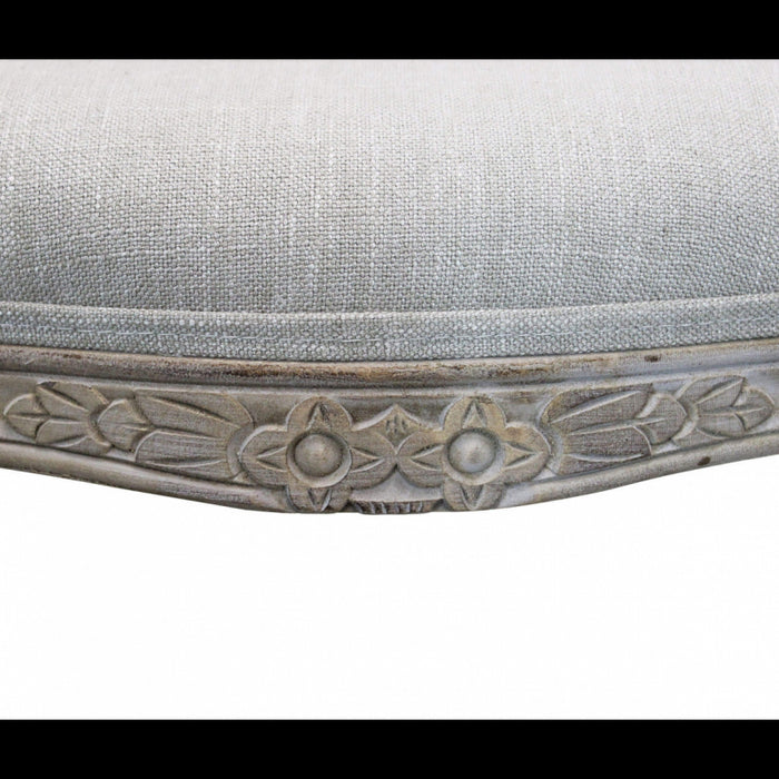 Set di 2 SEDIE ROMY IN TESSUTO GRIGIO